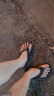 大嘴猴（paul frank）人字拖男士夏季软底沙滩鞋女士夹趾室内居家凉拖鞋 黑色 44-45  实拍图