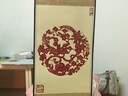 燕云州中国风手工剪纸工艺品丝绸画轴礼盒装送老外的中国特色礼物小礼品 喜上梅梢 实拍图