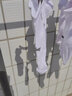 李宁（LI-NING） 袜子运动袜男女短袜中筒袜篮球羽毛球跑步棉质抗菌短袜透气吸汗 白色低跟袜3双装【网眼透气-抗菌舒适】 L号 【适合36到42码】 实拍图