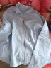 东枫棉麻长袖衬衫男简约纯色小清新休闲外套男时尚舒适透气潮流衬衣男 天蓝色 XL （135-150斤） 实拍图