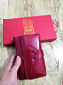 班亚奴（banyanu）2025新款韩版女士钱包女短款简约复古油蜡牛皮搭扣小零钱夹 酒红色-防盗刷 实拍图