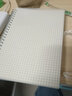 誉品笔记本本子 牛皮pp封面线圈本 学生用日记本大学生考研练习本螺旋本加厚记事本文具用品 A5网格PP本/3本装【共360页】 实拍图