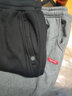 季骆森运动裤男春秋季宽松棉质束脚收口小脚加绒加厚大码健身休闲长裤子 红标深灰【加绒加厚】 2XL 实拍图