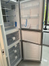 美菱271L三开门冰箱双变频风冷无霜家用一级能效中门软冷冻双变频净味防串味冰箱 BCD-271WUP3B凯撒灰[玻璃面板] 实拍图