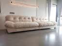 誉颜沙发布艺客厅小户型直排组合家用现代简约轻奢奶油风云朵懒人沙发 白色【耐磨易打理】 1.05m 防水科技布【单人位】 实拍图