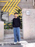 顶峰保罗（Dingfengbaoluo）美式牛仔裤男生春夏季直筒裤子宽松休闲阔腿长裤DFK24灰色L 实拍图