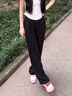 翊尚美黑色西装裤子女春秋冬季新款通勤职业直筒小个子宽松休闲阔腿裤XL 实拍图