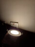 雷士（NVC）LED铝制面环筒灯天花灯嵌入式走廊过道玄关灯卧室客厅背景装饰灯 【砂银】6W暖白光-开孔7.5-8.5CM 实拍图