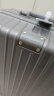 梦旅者多功能旅行箱高颜值铝框大容量拉杆箱万向轮行李箱密码箱男女学生 太空灰 24英寸（托运箱+USB充电） 实拍图