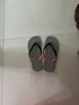黑玛（Hotmarzz）人字拖男防滑防臭拖鞋外穿休闲沙滩鞋厚底凉拖鞋一脚蹬 灰色 40 (259mm) 实拍图