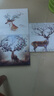 鸿怡轩国画山水画客厅装饰画有山无水画办公室挂画泰山日出水墨字画旭日东升沙发背景墙山水装饰画风景靠山图 款式一【鸿运当头】  三尺实木装框：125*65cm【书画膜】 实拍图