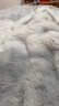 雅鹿冬季兔兔毛绒床上四件套牛奶绒加绒被套加厚保暖珊瑚法兰绒床单4 七彩灰【加厚保暖 无静电】 1.8m床单四件套（被套200*230） 晒单实拍图