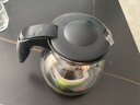 乐唯诗（NERVISHI）茶壶玻璃泡茶壶耐高温加厚花果茶壶茶具不锈钢过滤网茶水壶杯子 沁雅茶具5件套【黑色】 实拍图
