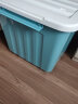 SPACEXPERT 塑料收纳箱 110L蓝色单只  衣物整理箱储物箱搬家箱打包箱 带轮 实拍图