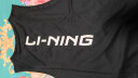 李宁（LI-NING）背心 速干短袖男2022年春夏季薄款跑步健身运动冰丝无袖上衣男女 黑色 XL码/180  实拍图