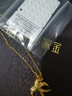 明牌珠宝生日礼物  足金古法黄金平安喜庆云燕项链AFB0205工费350 约41~42+3厘米 约5.34克 实拍图