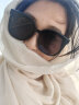 多菲尼森披肩围巾女防晒包头巾沙漠埃及迪拜海边旅游拍照棉麻纱巾沙滩丝巾 披肩丝巾【米色】140*180CM 实拍图