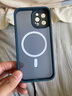 雅思恋 【强力磁吸充电】全包肤感磨砂黑适用iPhone17手机壳苹果手机保护壳MagSafe磁吸超薄渐变 宝蓝色 【简约高级，镜头全包】 iPhone 12 Pro 实拍图