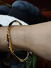 周六福5D硬金足金黄金手镯女莫比乌斯环计价A1010966 约7.6g 58mm 礼物 实拍图