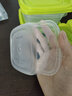 茶花（CHAHUA）塑料保鲜盒食品级可加热大容量一次性快餐盒野餐打包盒汤碗水果 460ML【绿色】 3件套 实拍图