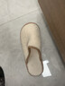 名创优品（MINISO）居家小卷毛系列棉拖男女士冬天室内秋冬拖鞋 粉蓝色 39-40 实拍图