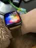 istrap适用苹果手表表带疯马牛皮Apple Watch Ultra4/3/2手表带S12/11/10/9/8/7/6/SE真皮表链iWatch男士 深棕色【黑色配件 44/45/46MM表盘【适用 实拍图