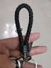 YORA 黑色编织汽车钥匙扣男士女个性创意车钥匙挂件钥匙链高档绳牛皮 晒单实拍图