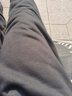 真维斯（Jeanswest）裤子男加绒加厚春秋款宽松羊羔绒长裤束脚运动冬季针织男士休闲裤 黑（ZS蓝中国） 3XL 【适合170-200斤左右】 实拍图