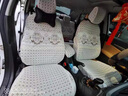 汽车坐垫全包围加厚棉质蕾丝座套座椅套四季专用坐套专车订制本田CRV凌派奥迪A6LQ5雅阁冠道辉昂途观 D款米色全包 实拍图