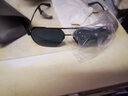 暴龙太阳镜男 高清偏光眼镜 圆脸大框潮流飞行员框墨镜男 开车驾驶镜 BL7021C11-镜框哑黑/镜片蓝灰色 实拍图
