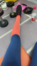 俞兆林2双装运动袜子女专业瑜伽小腿袜子健身跑步跳绳马拉松中高长筒压缩袜地板袜 【橙蓝+黑白】压力袜2双 实拍图