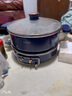 蓝宝（BLAUPUNKT）升降电火锅5L分体式电热锅家用多功能料理锅电热蒸煮锅烤肉煎炒炖锅分体式电火锅 5L 轻奢蓝【标配】 实拍图
