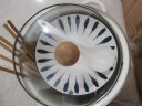 惠寻 京东自有品牌 8件套和风釉下彩千叶草陶瓷碗盘餐具套装 实拍图