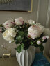 Harbor House 美式家居仿真花摆件客厅卧室三杈仿真玫瑰花假花装饰花束礼物 白玫瑰- 1支 实拍图