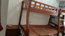 美念胡桃木儿童上下床实木高低床双层床上下铺床两层木床子母床 胡桃色【梯柜款】床+床垫+书架+双抽 上铺宽100cm下铺宽120cm 实拍图