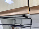 维度空间 免打孔锅盖架子304不锈钢壁挂式厨房吊柜下挂置物架炒锅盖收纳架 黑色：免打孔锅盖架（矮款） 实拍图