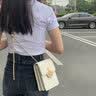 CinvaiKrose官方店小c&k手机包包女包斜挎包链条单肩挎包生日七夕情人节礼物 米白色【送女友老婆女生礼物走心】 实拍图