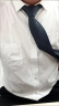 Cszxx大码衬衫男加肥加大胖子宽松纯色防皱免烫长袖白衬衣 职业装 白色 7XL（48）适合260-280斤 实拍图