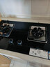 前锋（CHIFFO）家用燃气灶 七扇旋火5.0kW猛火灶230°广域控火台嵌入两用节能天然气燃气灶JZT-QD305-B 玻璃面板【天然气】 5.0kW双眼 实拍图