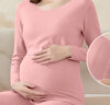 爱宝适月子服秋冬孕妇保暖内衣德绒哺乳睡衣秋衣秋裤套装粉色L码M358 实拍图