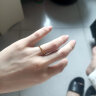 周大福 婚嫁素圈黄金戒指(工费120) 7号 约1.65g EOF1 实拍图