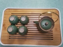 忆壶茶（YI HU TEA）茶盘托盘家用现代简约小型沥水储水实木功夫茶具托盘竹茶托 鸿安茶盘（白色） 实拍图