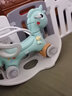 幼贝臣摇摇马木马儿童玩具男女孩婴儿0-1-3岁宝宝早教生日礼物 天马薄荷绿推杆+护栏 实拍图