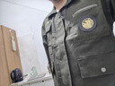 左斯客质防烫工作服套装男夏季款劳动焊工服劳保服耐磨工地电焊工装 军绿581套装 175/92A建议125-140斤 实拍图