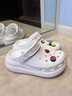 crocs檀健次推荐款经典泡芙洞洞鞋|207521 白色-100 36/37(220mm) 实拍图