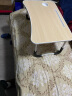亨佳椅品笔记本电脑桌床上书桌可折叠懒人小桌子简约时尚书桌学习桌 木纹色+杯托+卡槽+防滑腿 实拍图