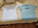 BINYUXD【2件装】纯棉短袖t恤男士夏季青年宽松体恤男装上衣服打底衫半袖 7：SP白+森比蓝 L 115-130斤 实拍图