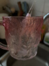 NITORI宜得利家居 ins风家用透明高颜值杯子洗漱杯冰纹玻璃漱口杯 粉红 晒单实拍图