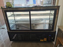 米沙熊 Misha  商用展示柜冷藏  甜品水果蛋糕寿司商用保鲜柜风冷无霜 玻璃甜品展示柜 直角后开门+风冷除雾  黑色 落地三层长1.5米宽0.65米高1.2米 实拍图