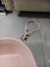爱丽思（IRIS）儿童洗脸盆洗澡盆婴儿洗脚洗屁股盆家用彩色盆加厚耐用洗衣盆水舀 洗浴用盆【粉色】 实拍图